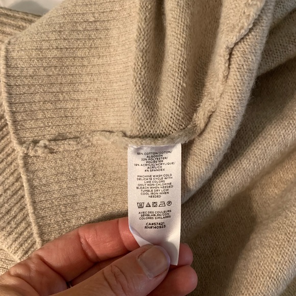 Like new Loft tan cardigan sweater - Picture 5 of 6